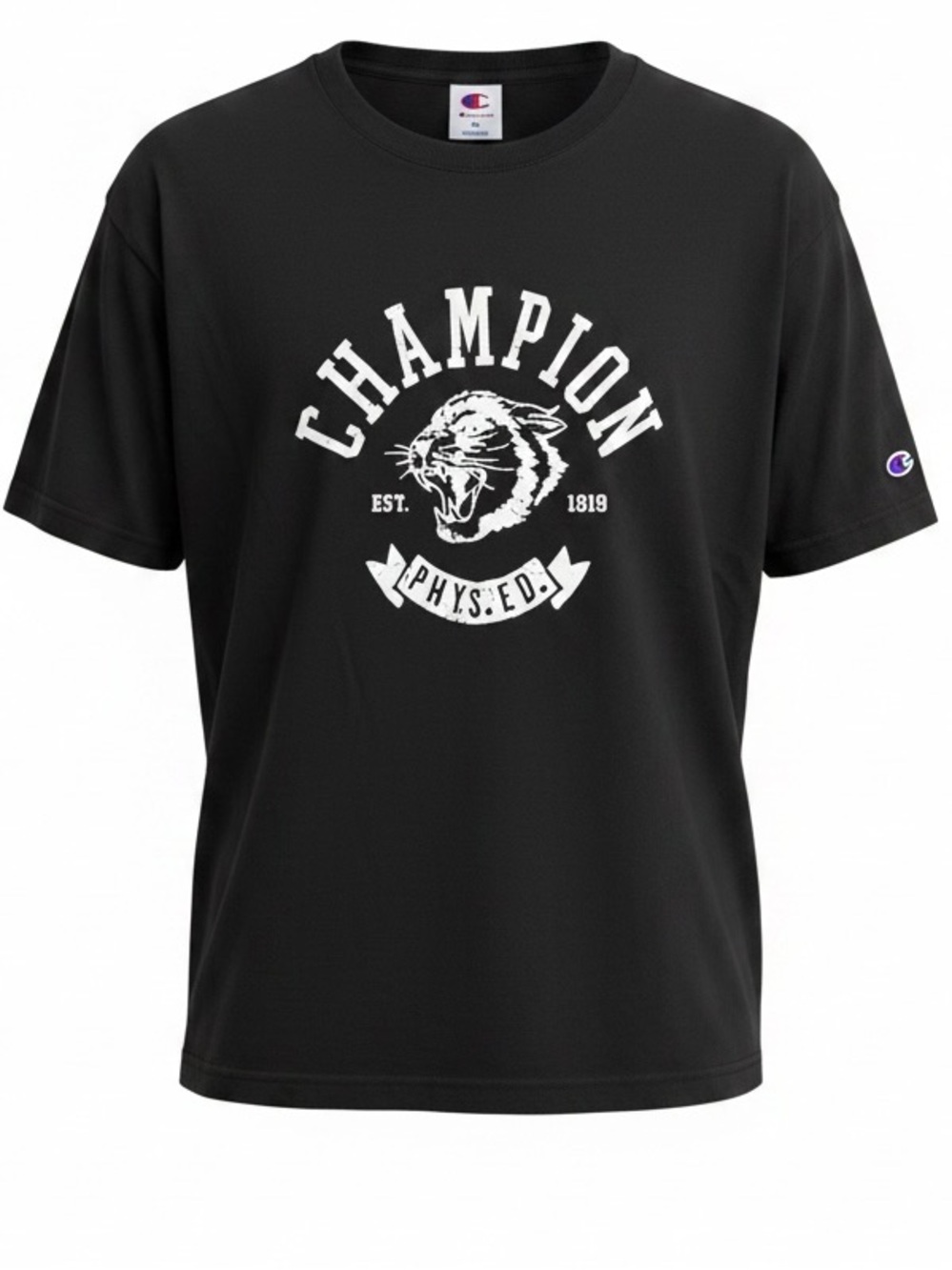 Champion Boxy Phys ED Cougar Graphic Short Sleeve Tee